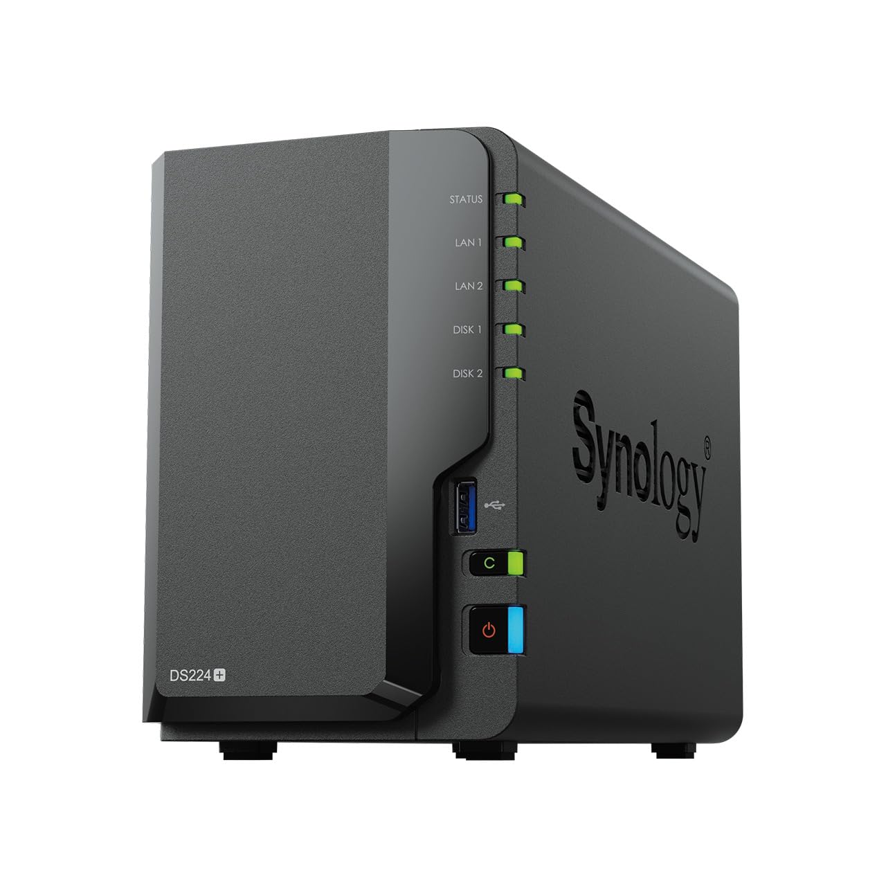 Synology Ds224+ 2 Bay Diskstation Nas (Intel Celeron J4125 4 Core 2.0 Ghz 2Gb Ddr4 Ram 2Xrj 45 1Gbe Lan Port) 16Tb Bundle With 2